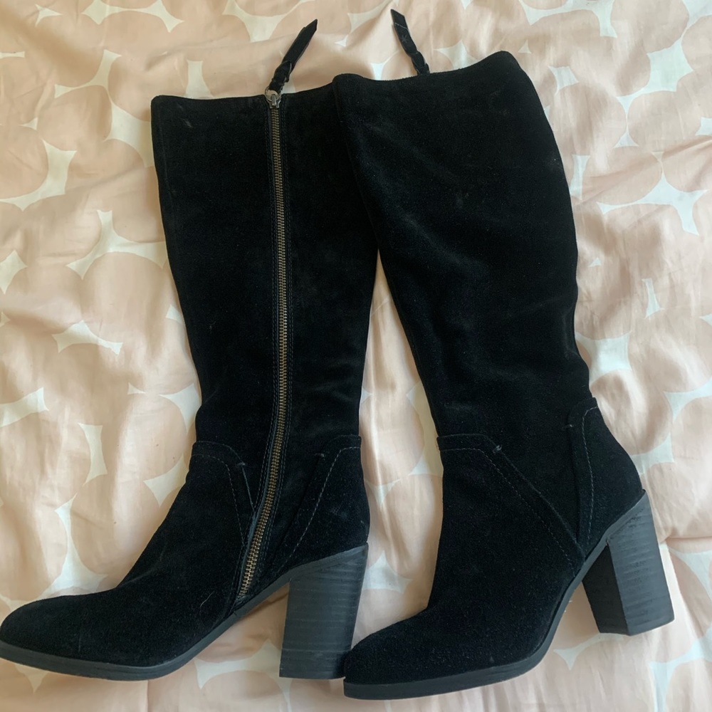 Black Suede Splendid Boots